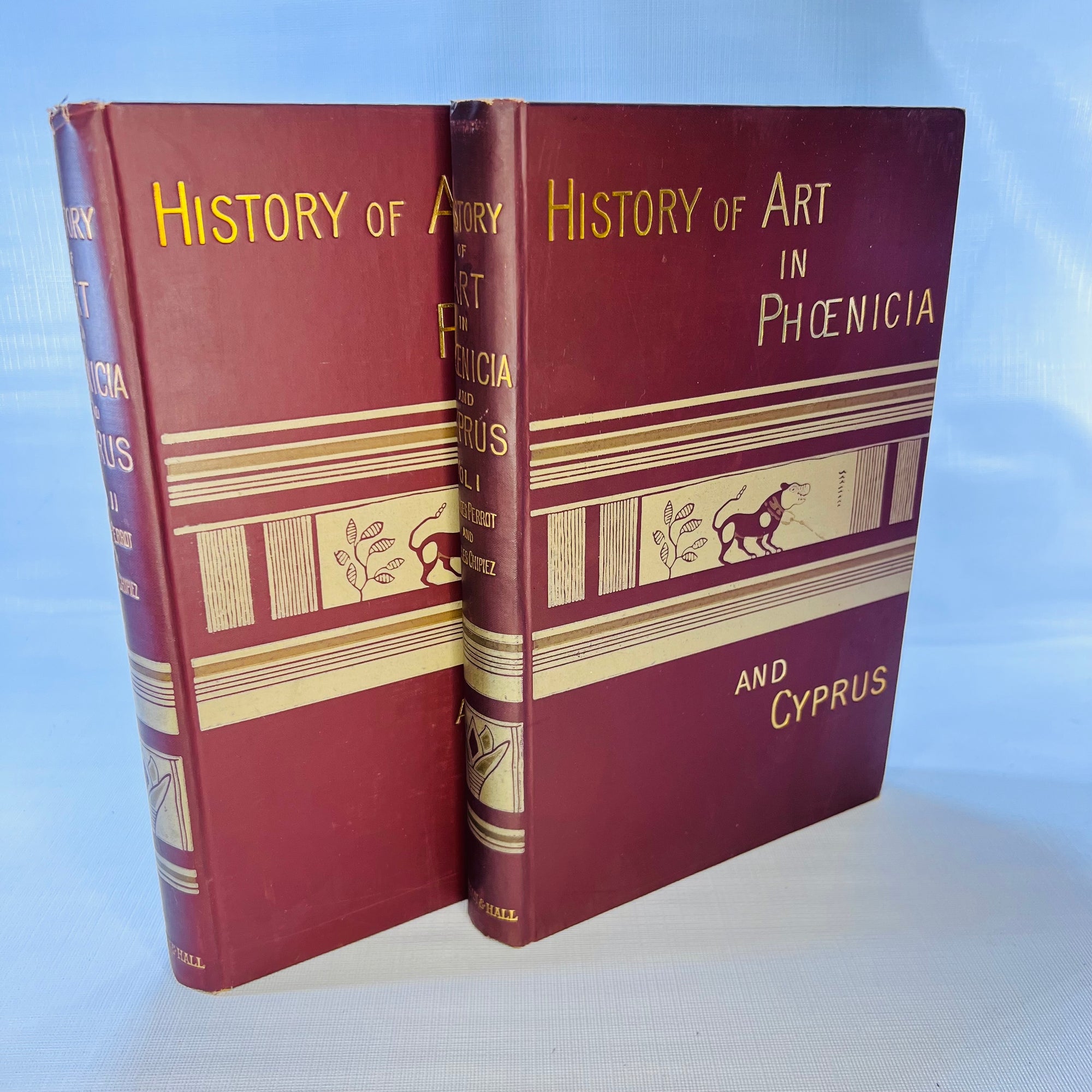 History of Art in Phoenicia and Cyprus Vol. One and Two from the French of Geores Perrot 1885 Chapman and Hall Ltd