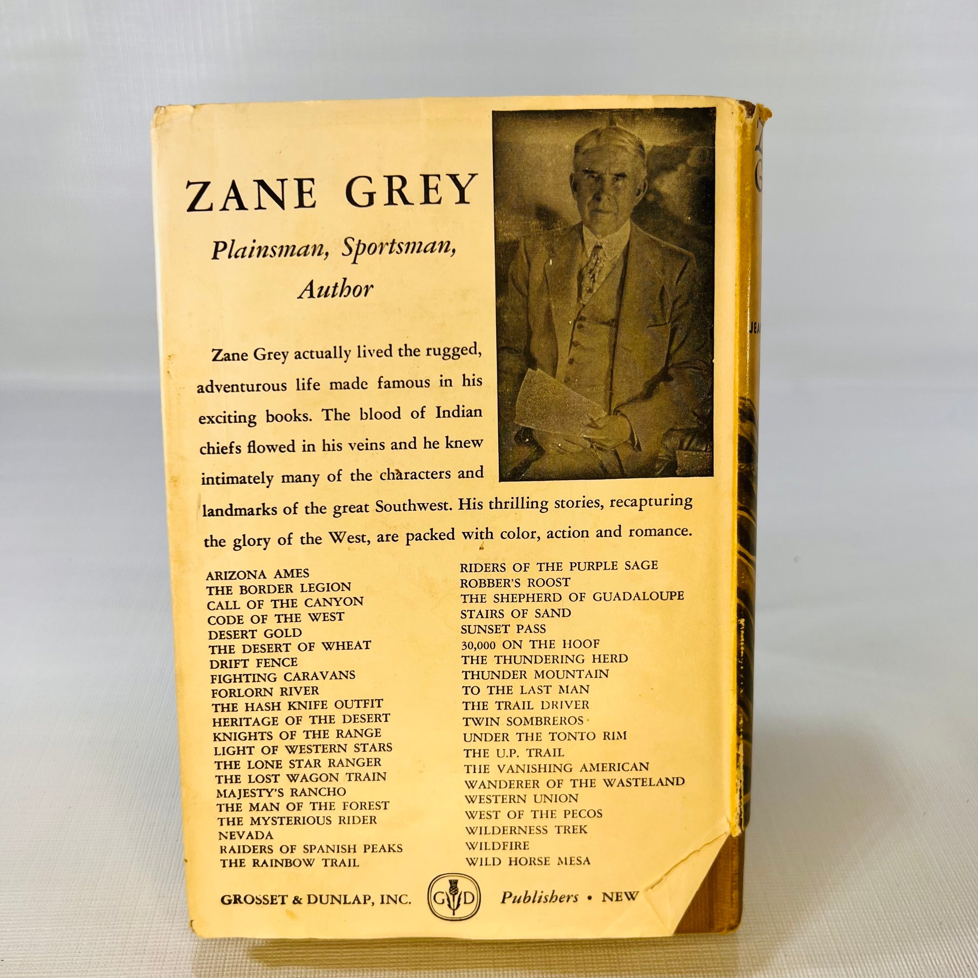 Zane Grey Man of the West A Biography by Jean Karr 1949 Greenberg Publishers