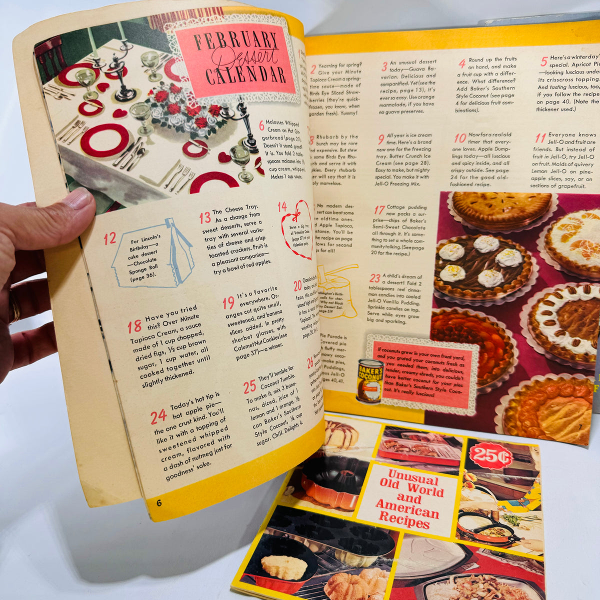 Three Vintage Dessert Pamphlets Great Recipes & Illustrations General Foods & Nordic Ware