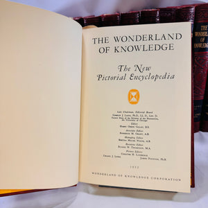 The Wonderland of Knowledge Pictorial Encyclopedia Set 1952 14 Volumes Wonderland of Knowledge Corp.