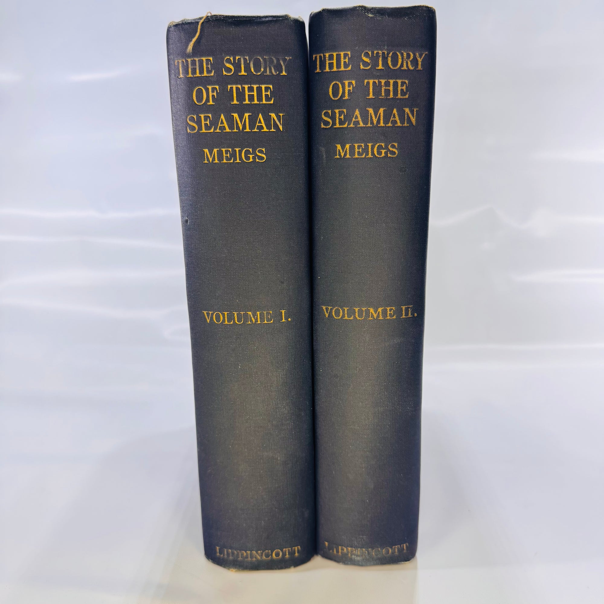 The Story of the Seaman by John Forsyth Meigs Volume 1 and 2 1924 Vintage Book