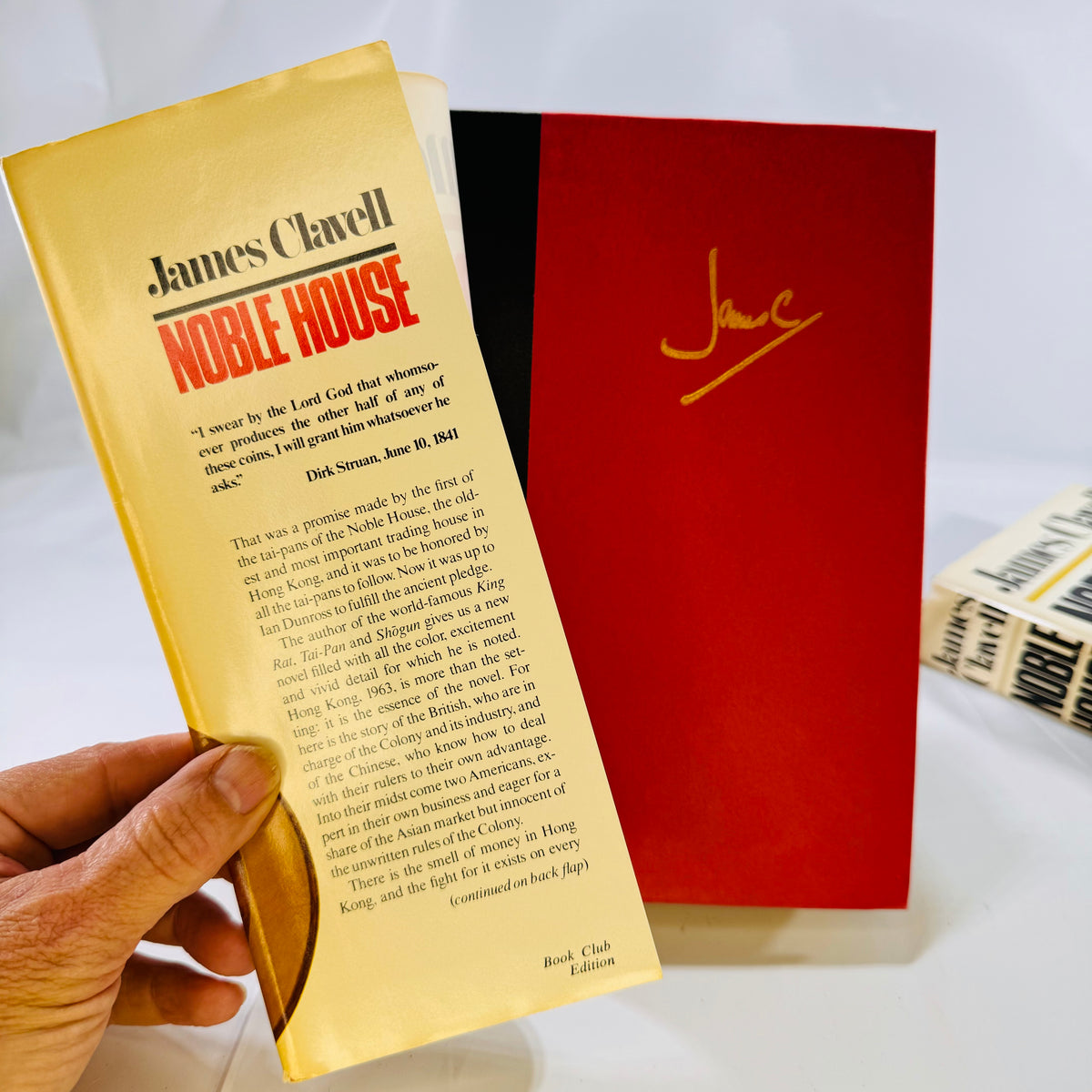 Noble House Volume One & Two by James Clavell 1981 Delecort Press