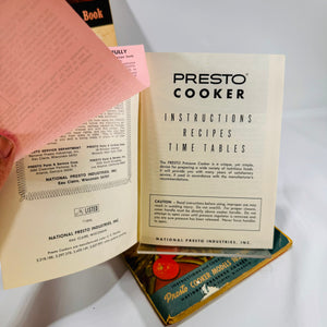 Vintage National Preto Cooker Instruction & Cooking Pamphlets Bundle by National Presto Industrys Inc.