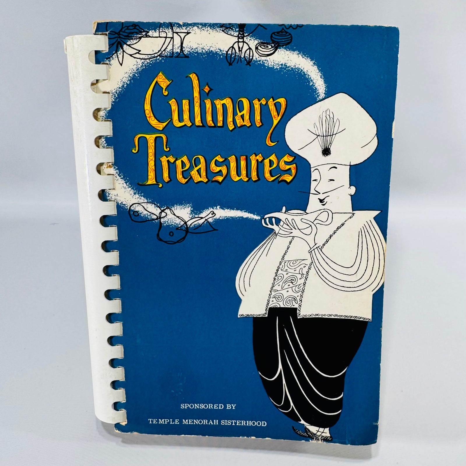 Culinary Treasures 1954 Temple Menorah Sisterhood Vintage Jewish Community Cookbook