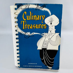 Culinary Treasures 1954 Temple Menorah Sisterhood Vintage Jewish Community Cookbook