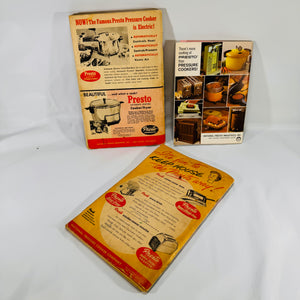 Vintage National Preto Cooker Instruction & Cooking Pamphlets Bundle by National Presto Industrys Inc.