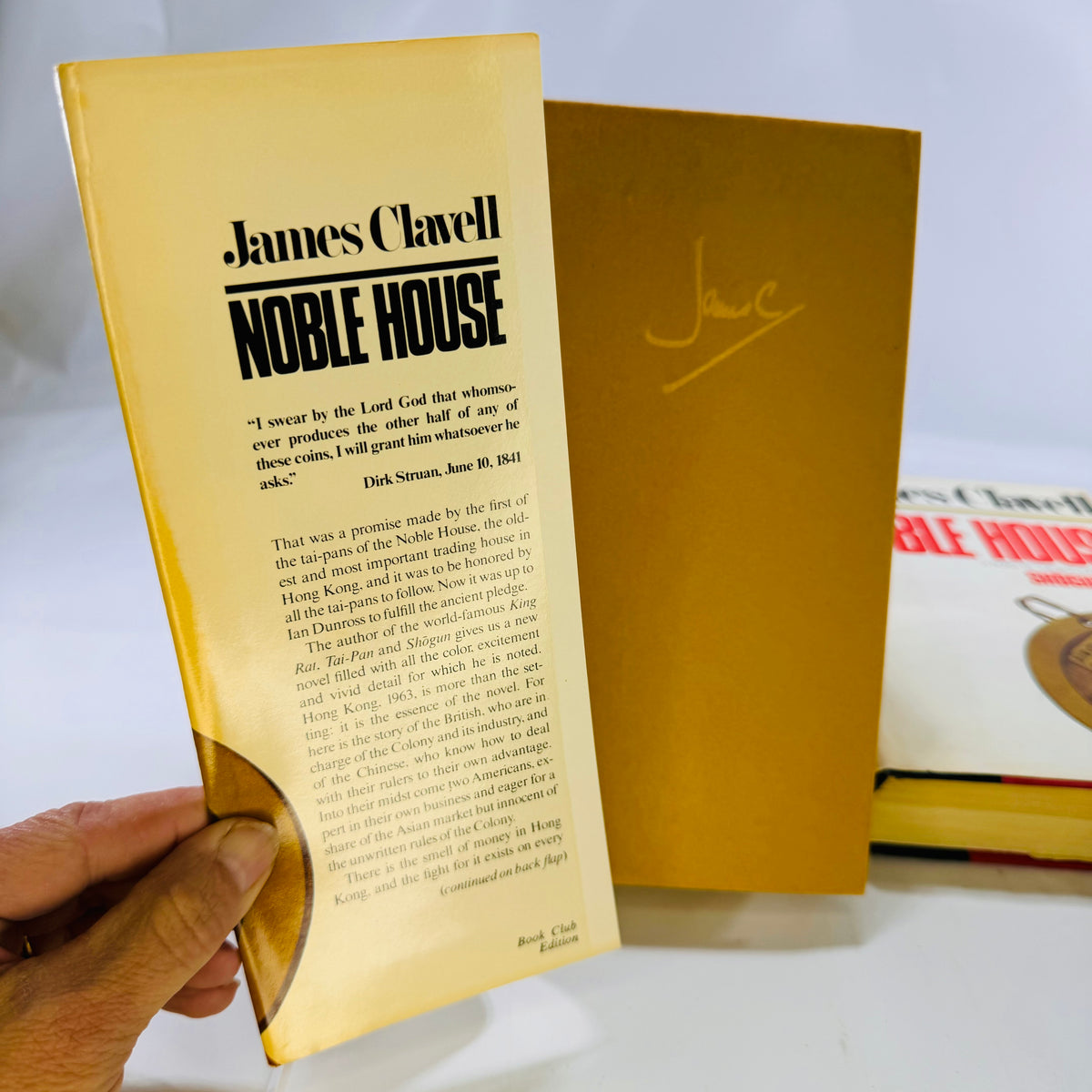 Noble House Volume One & Two by James Clavell 1981 Delecort Press