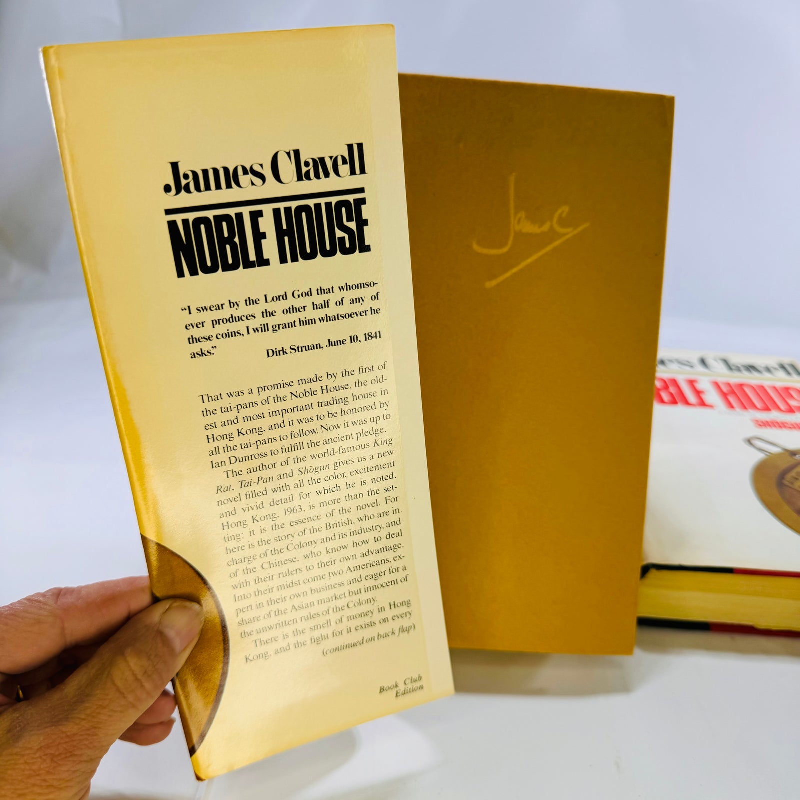Noble House Volume One & Two by James Clavell 1981 Delecort Press
