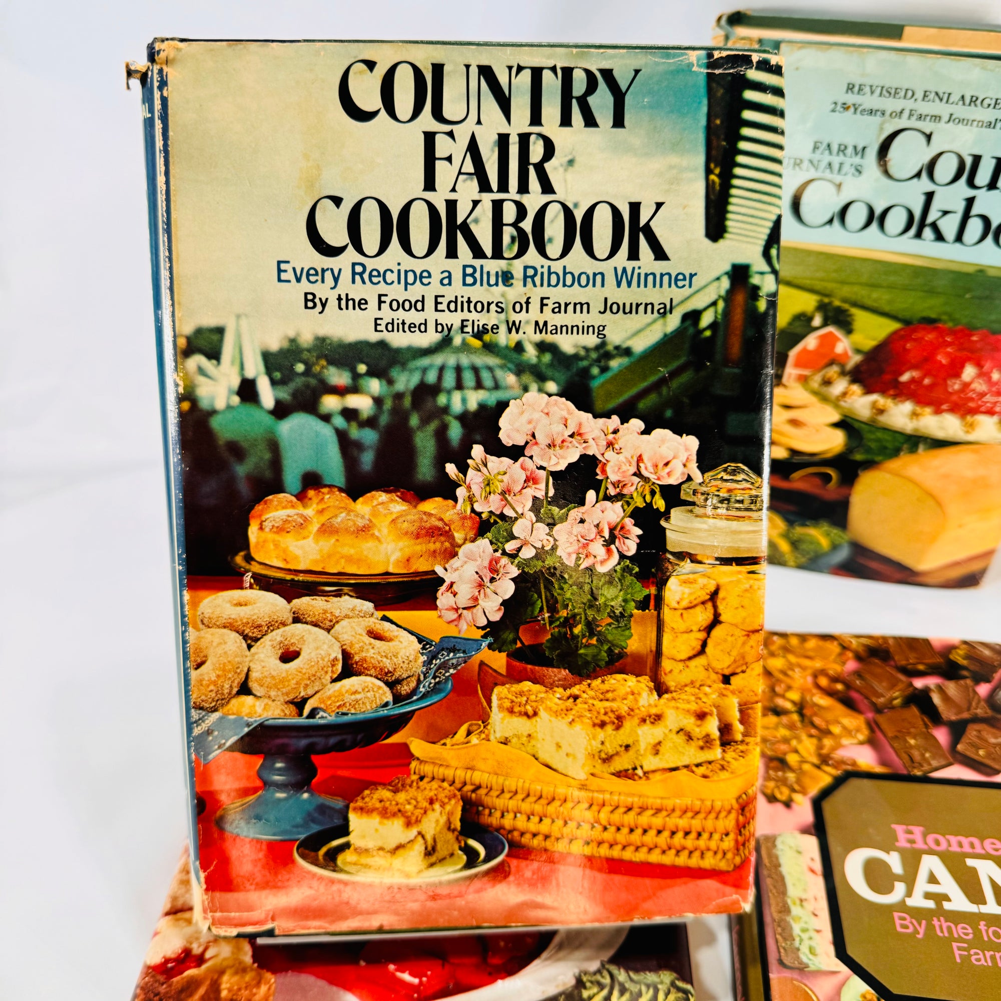 Farm Journal Cookbook Bundle Homemade Candy Complete Pie Country Fair & Country Cookbook Circa 1970s Doubleday