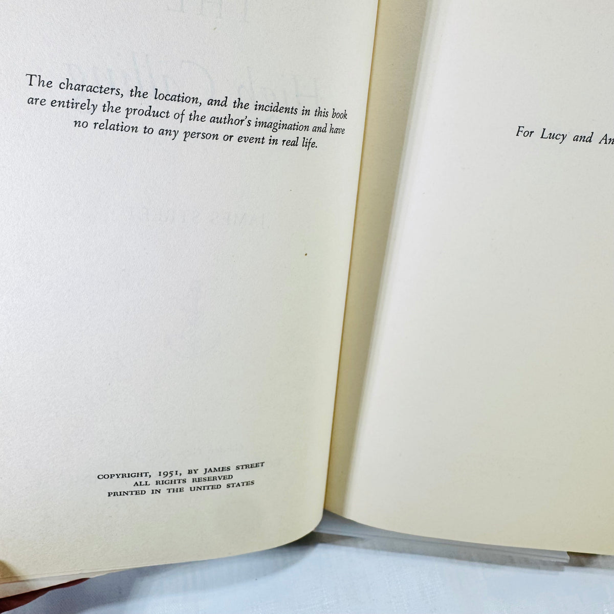 1951 copyright page