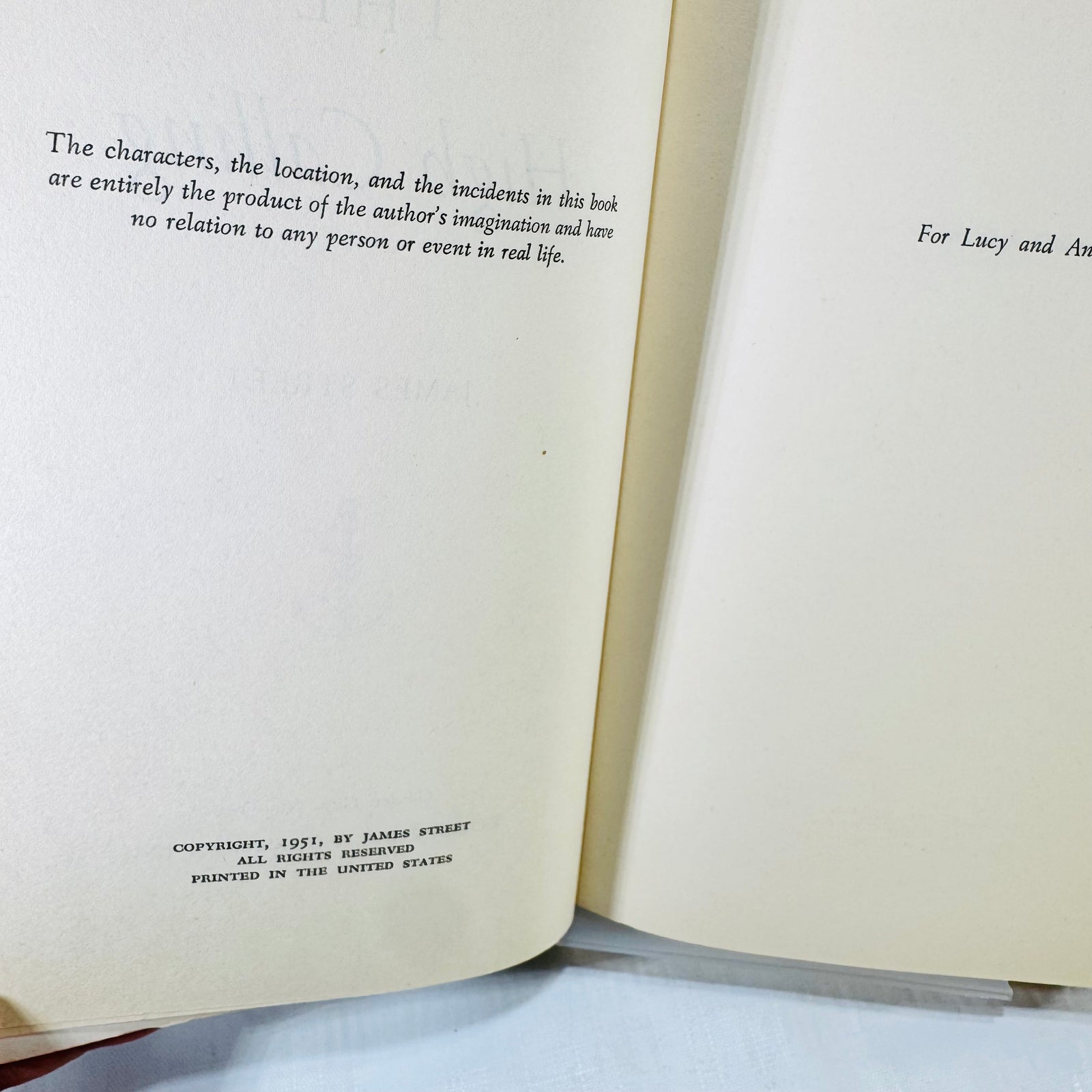 1951 copyright page