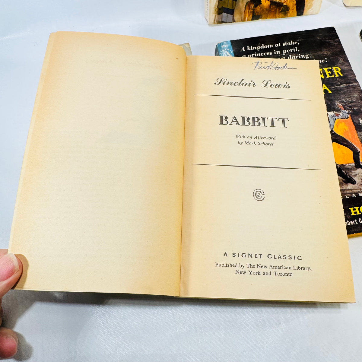 Babbitt title page with handwritten owner name