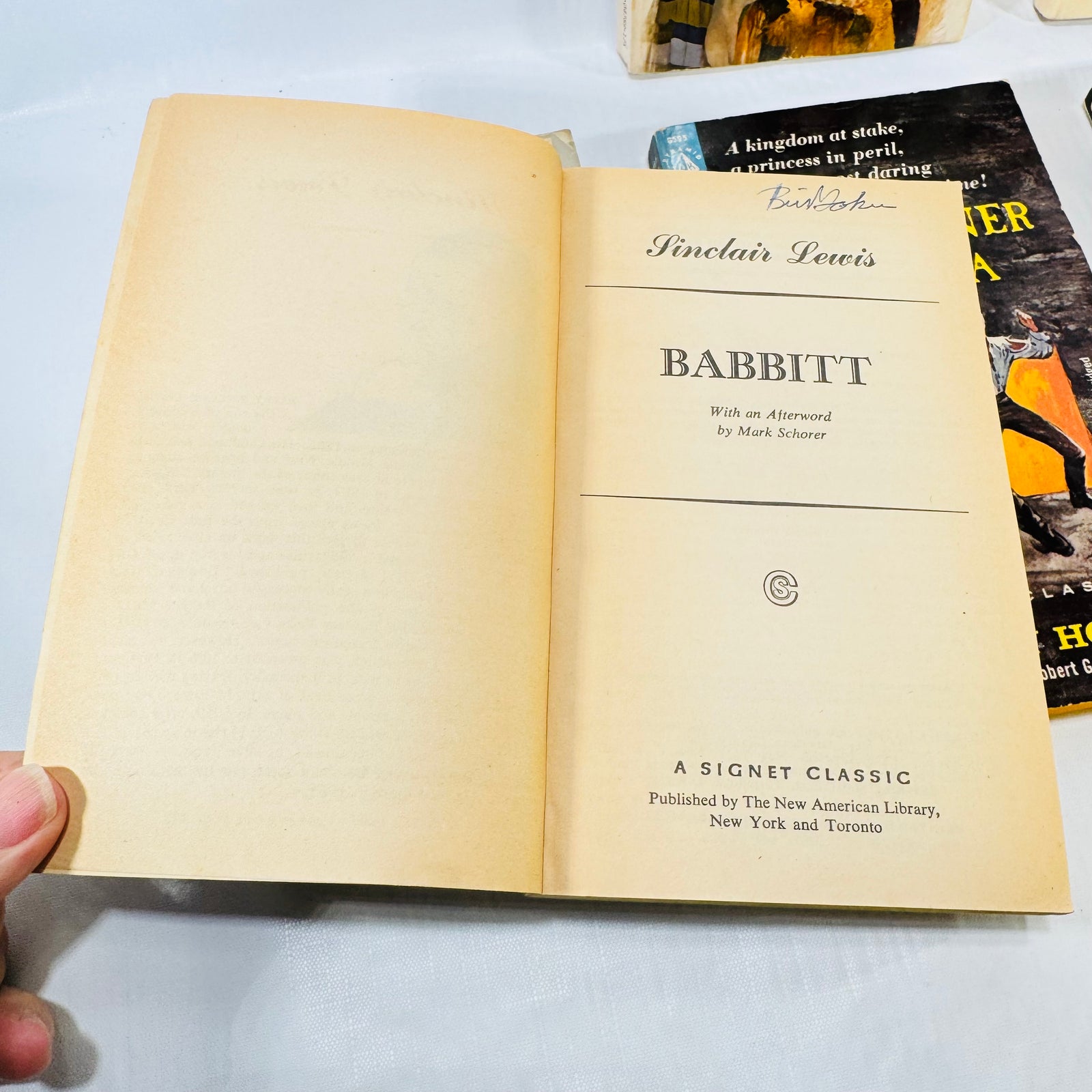 Babbitt title page with handwritten owner name
