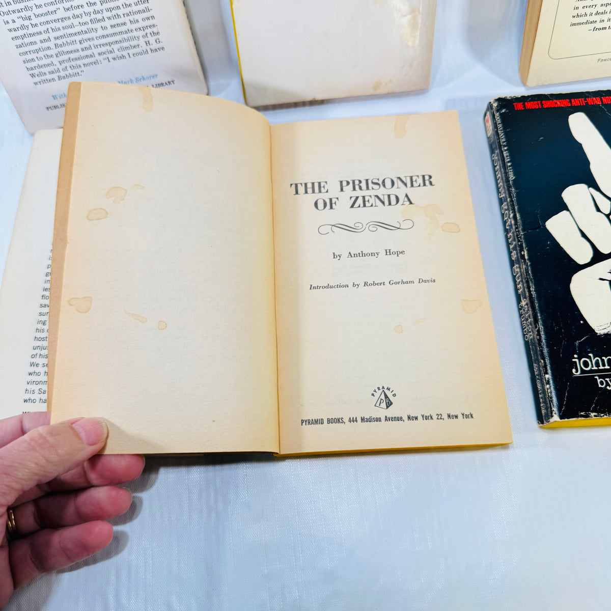 The Prisoner of Zenda title page with stains