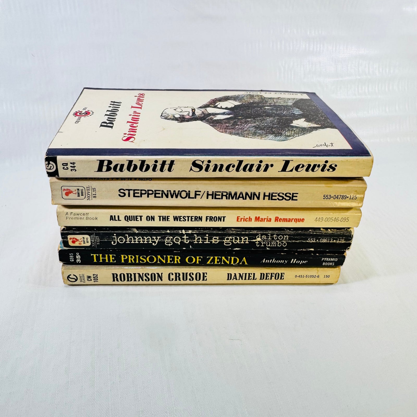Paperback bundle spines