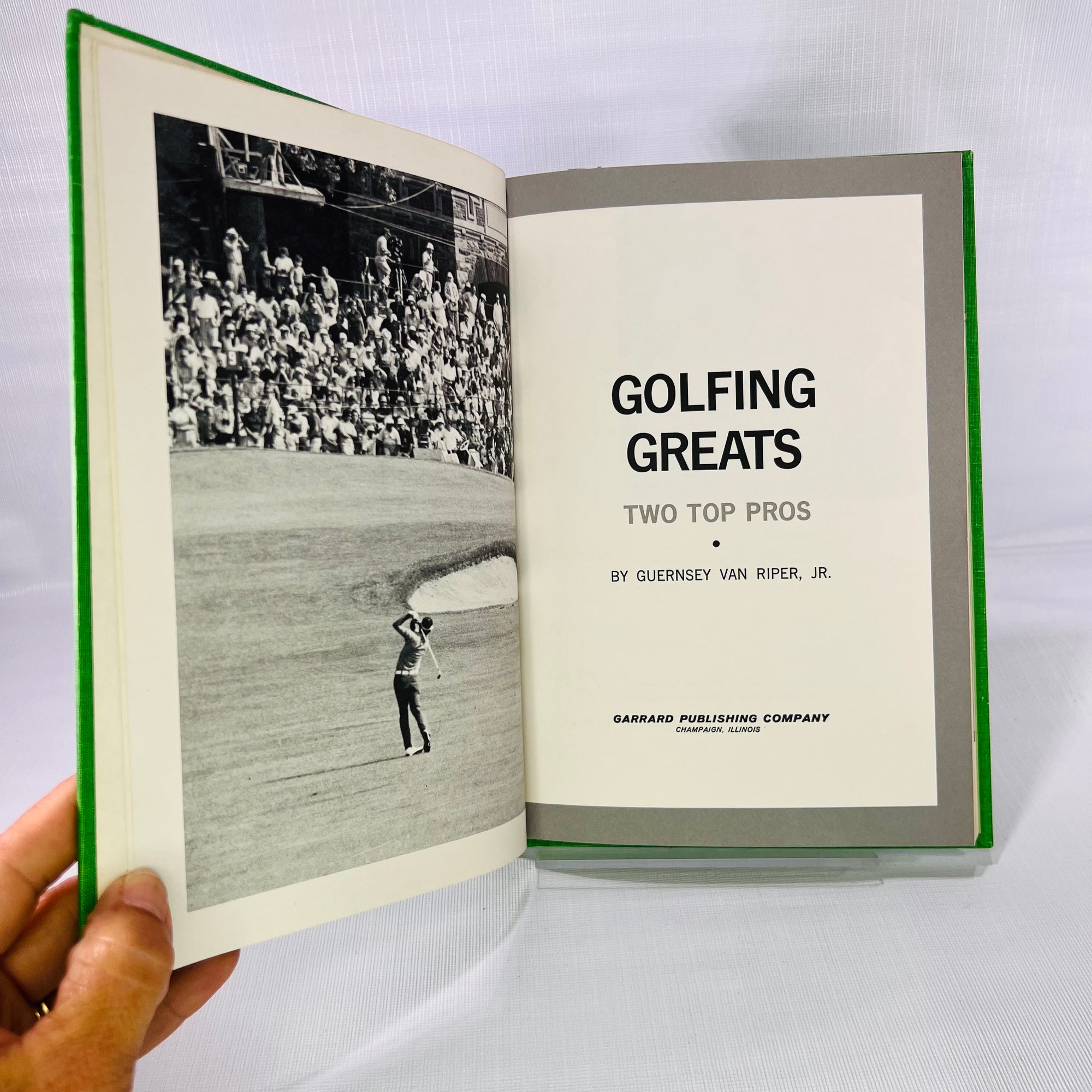 Golfing Greats Two Top Pros by Guernesy Van Riper, Jr. 1975 Garrard Publishing Co.