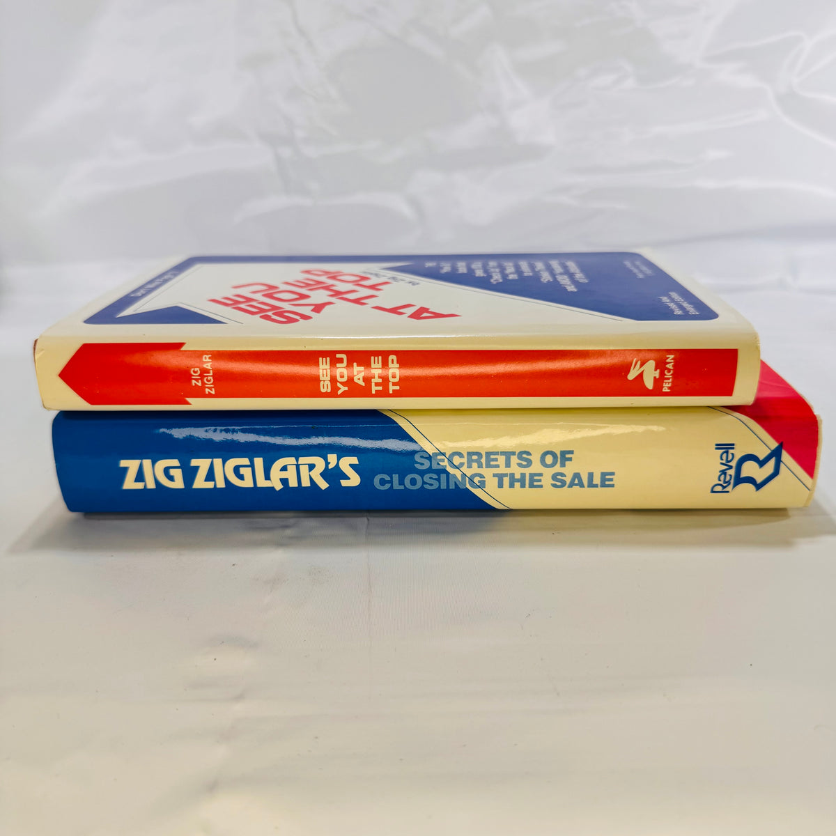 Two Vintage Zig Ziglar Hardcover Books: "See You At the Top" (1988) & "Secrets of Closing the Sale" (1984)