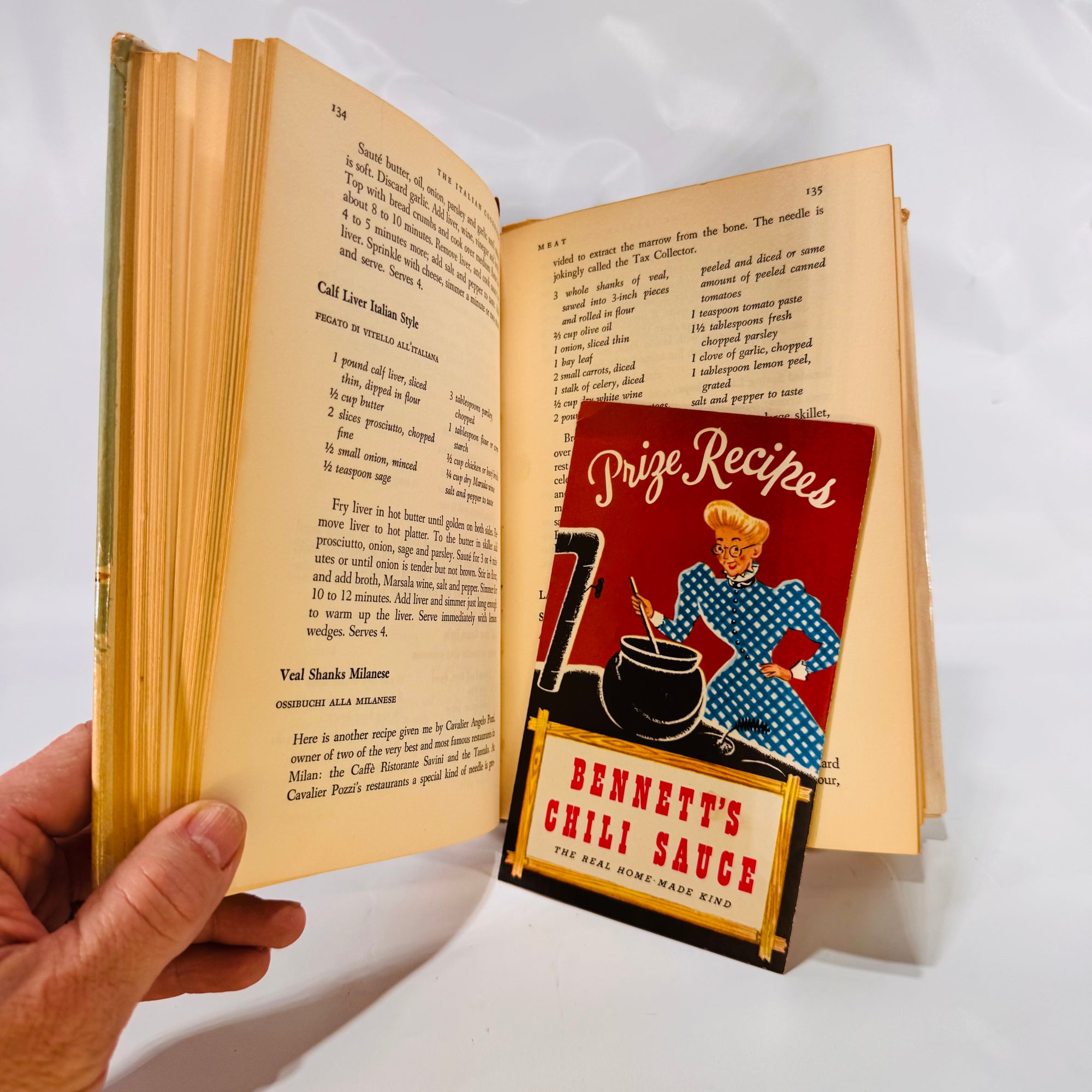 The Italian Cookbook by Maria Luisa Taglienti (1955), Vintage Hardcover Cookbook