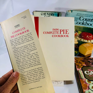 Farm Journal Cookbook Bundle Homemade Candy Complete Pie Country Fair & Country Cookbook Circa 1970s Doubleday