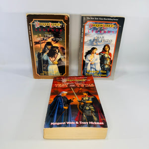 Dragonlance Legends Trilogy Bundle Margaret Weis Tracy Hickman Time War Test of the Twins Paperback Set