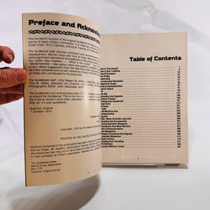 Guidebook for Marines (1982) by Headquarters U.S. Marine Corps – Vintage Military Tactics Paperback