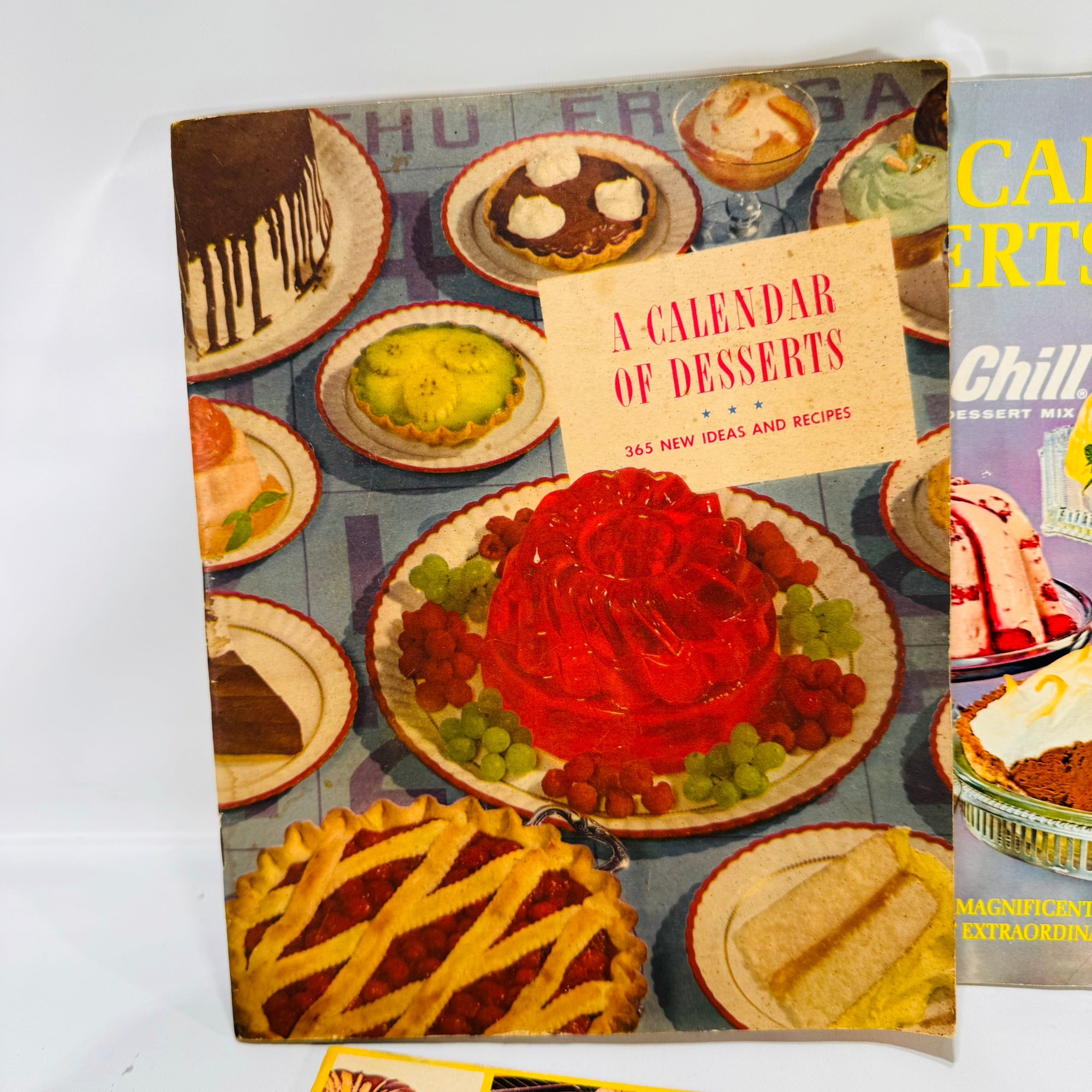 Three Vintage Dessert Pamphlets Great Recipes & Illustrations General Foods & Nordic Ware