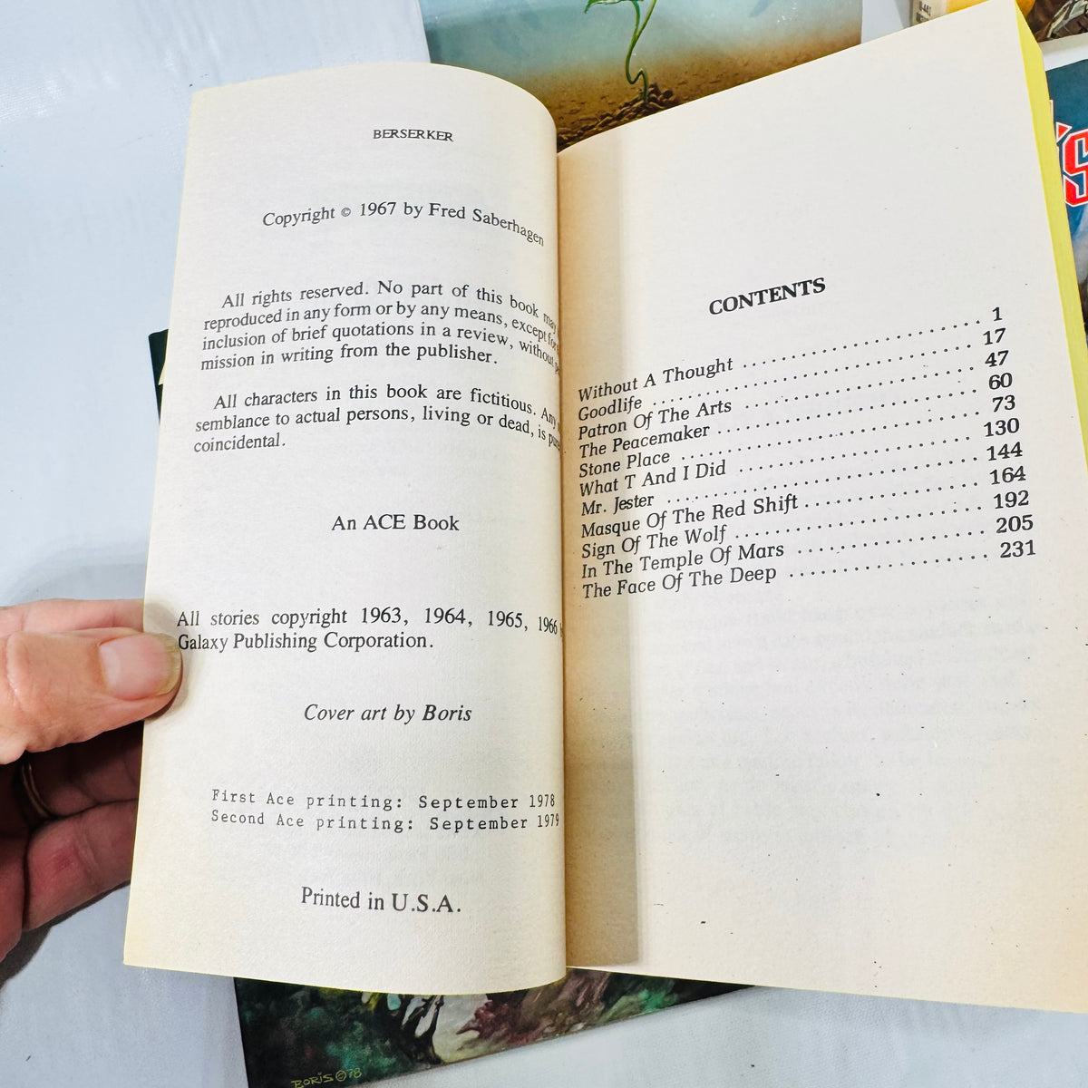 Berserker September 1979 second Ace printing