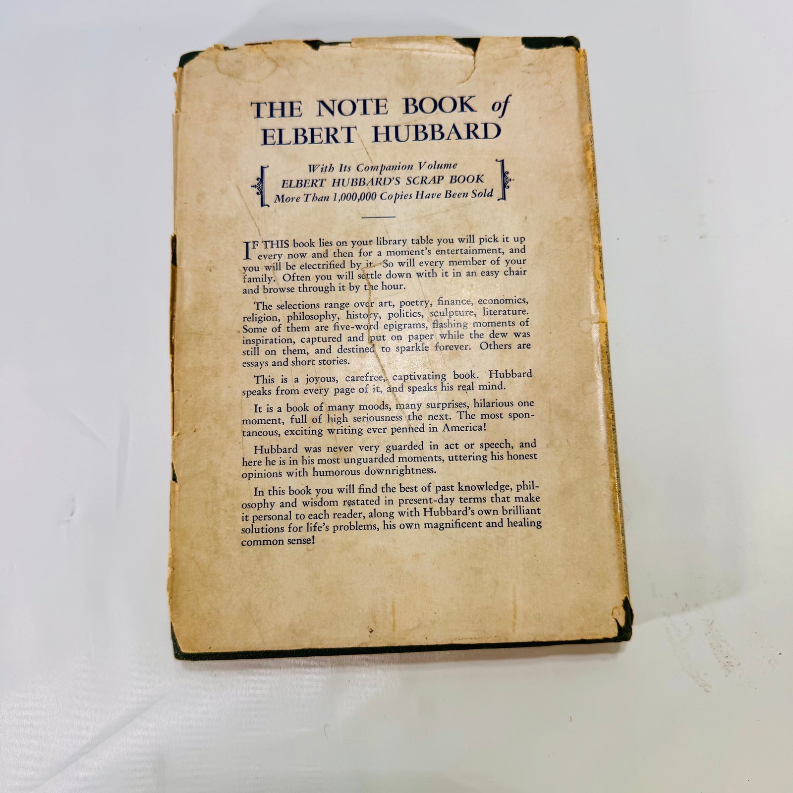 The Notebook of Elbert Hubbard (1927) – A Roycroft Collection of Wit, Wisdom & Work