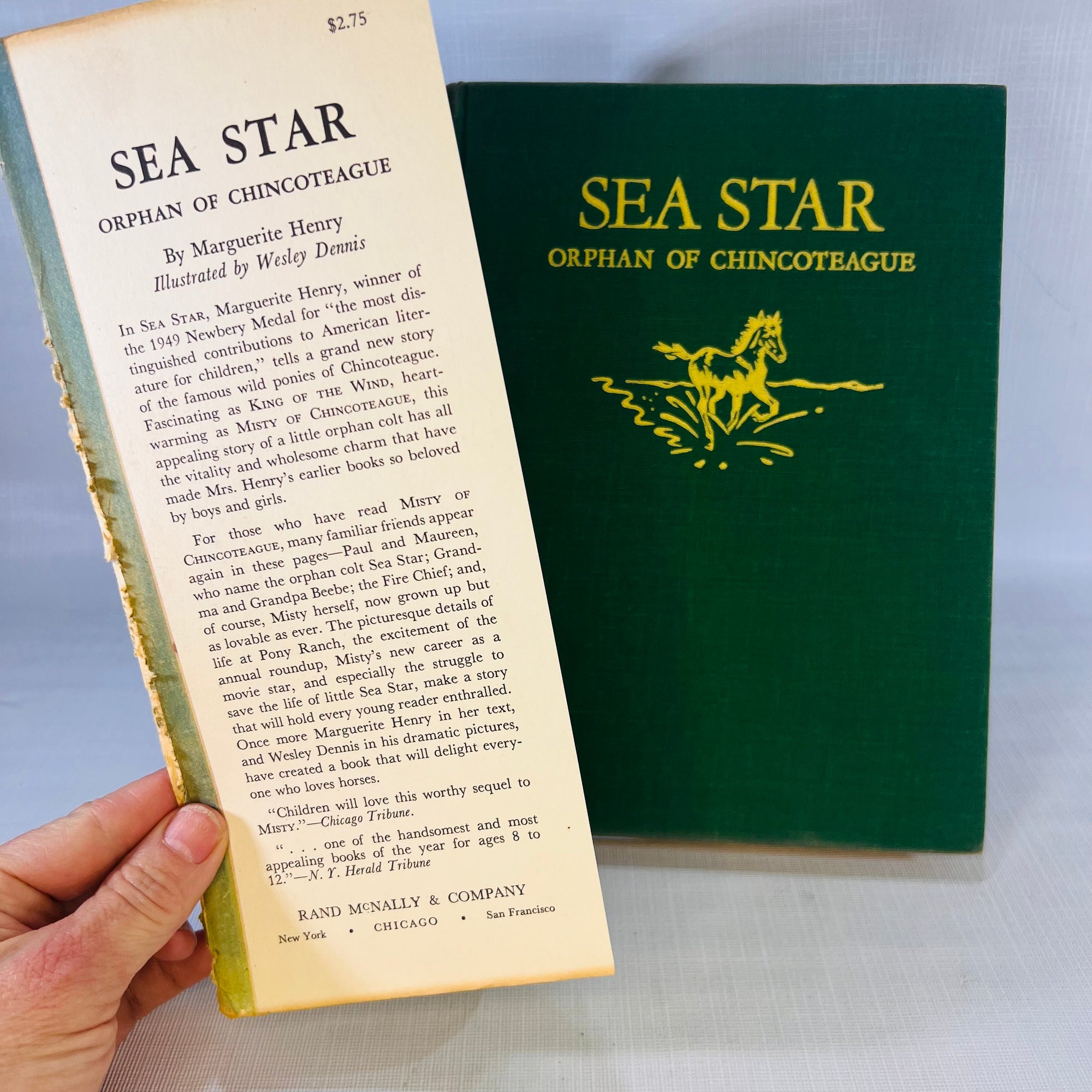 Sea Star Orphan of Chincoteague by Marguerite Henry illustrated by Wesley Denins 1950 Rand McNally & Co