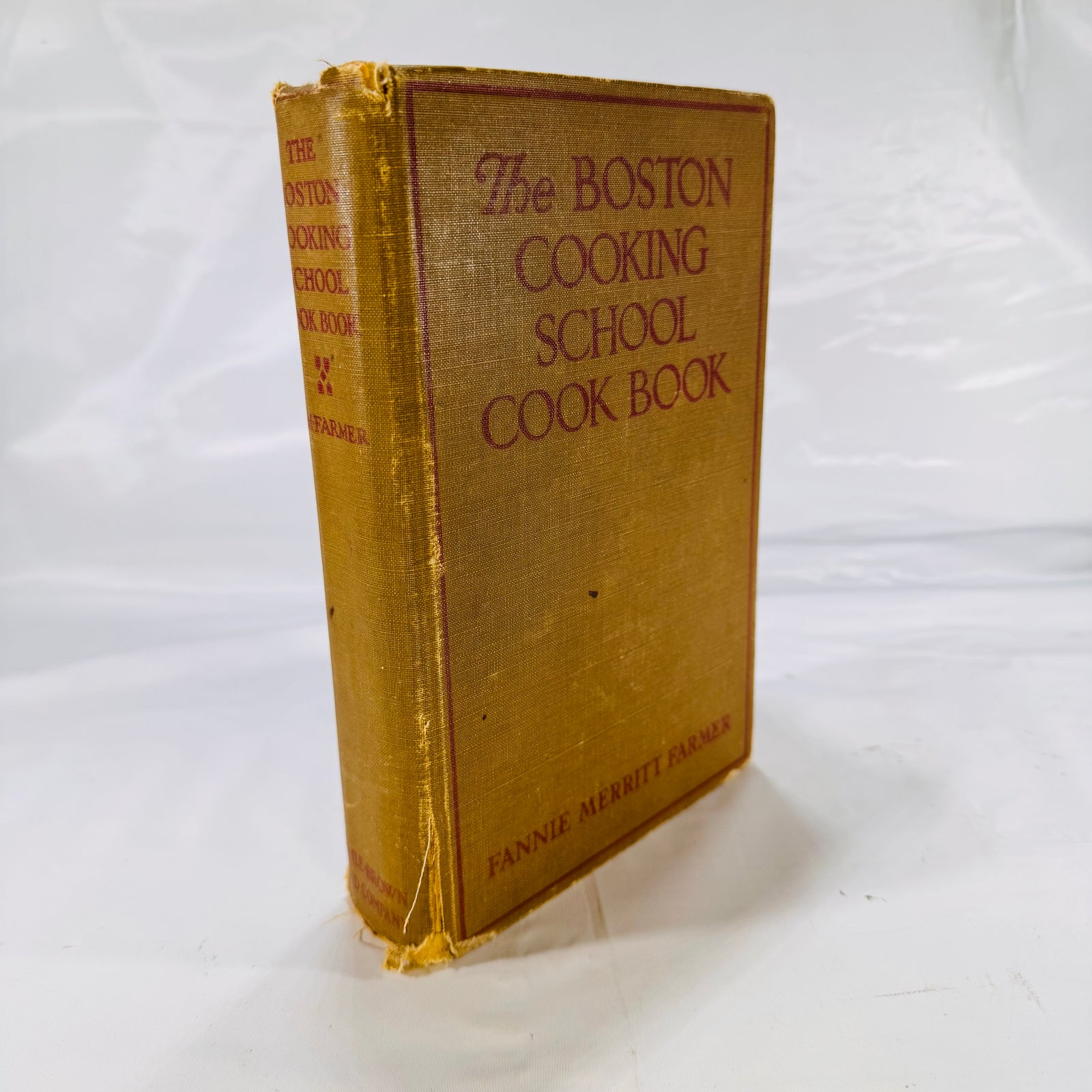 The Boston Cooking School Cook Book by Fannie Merritt Farmer 1939 Little Brown & Company AS FOUND