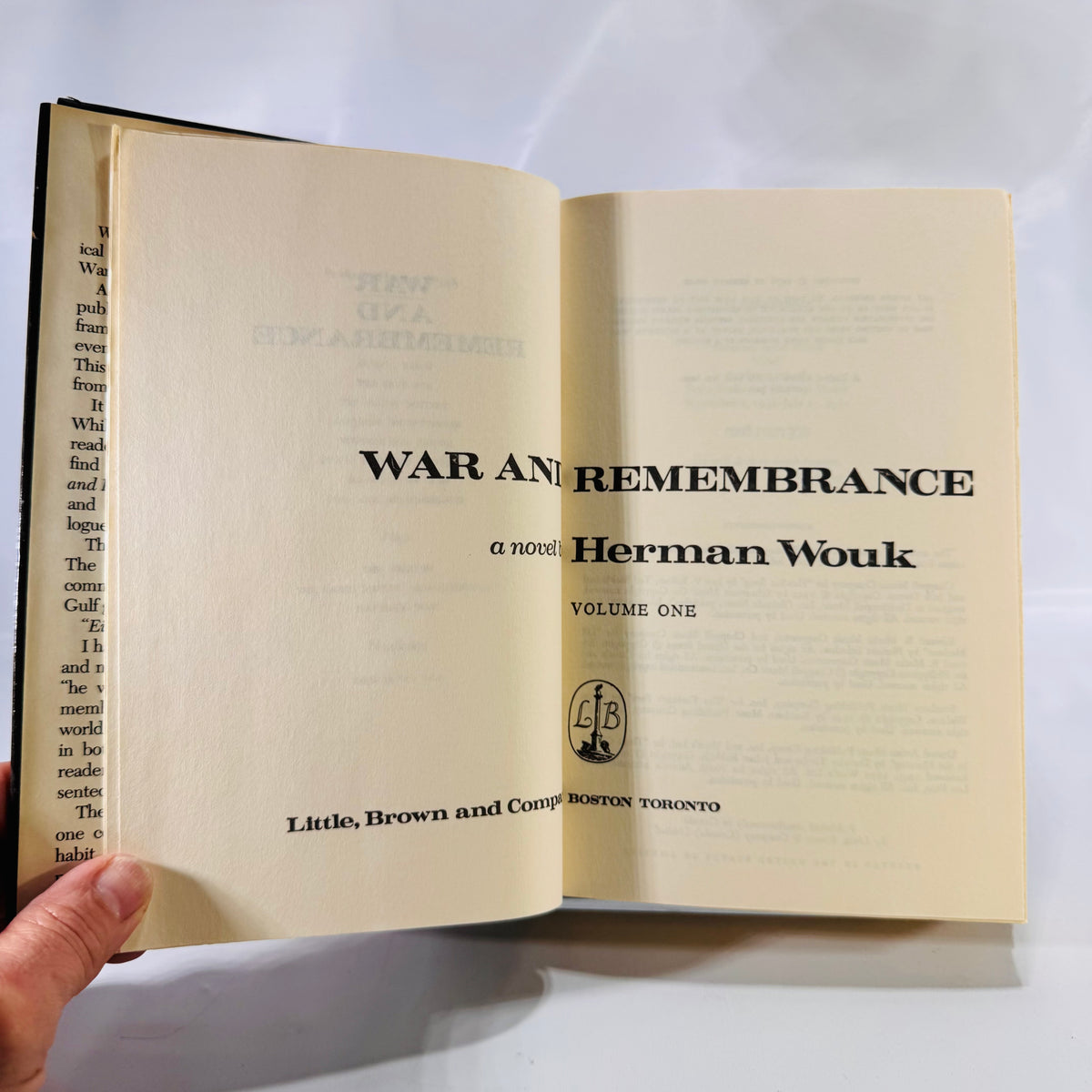 War and Remembrance by Herman Wouk (1978) – Vintage Historical Fiction Hardcover