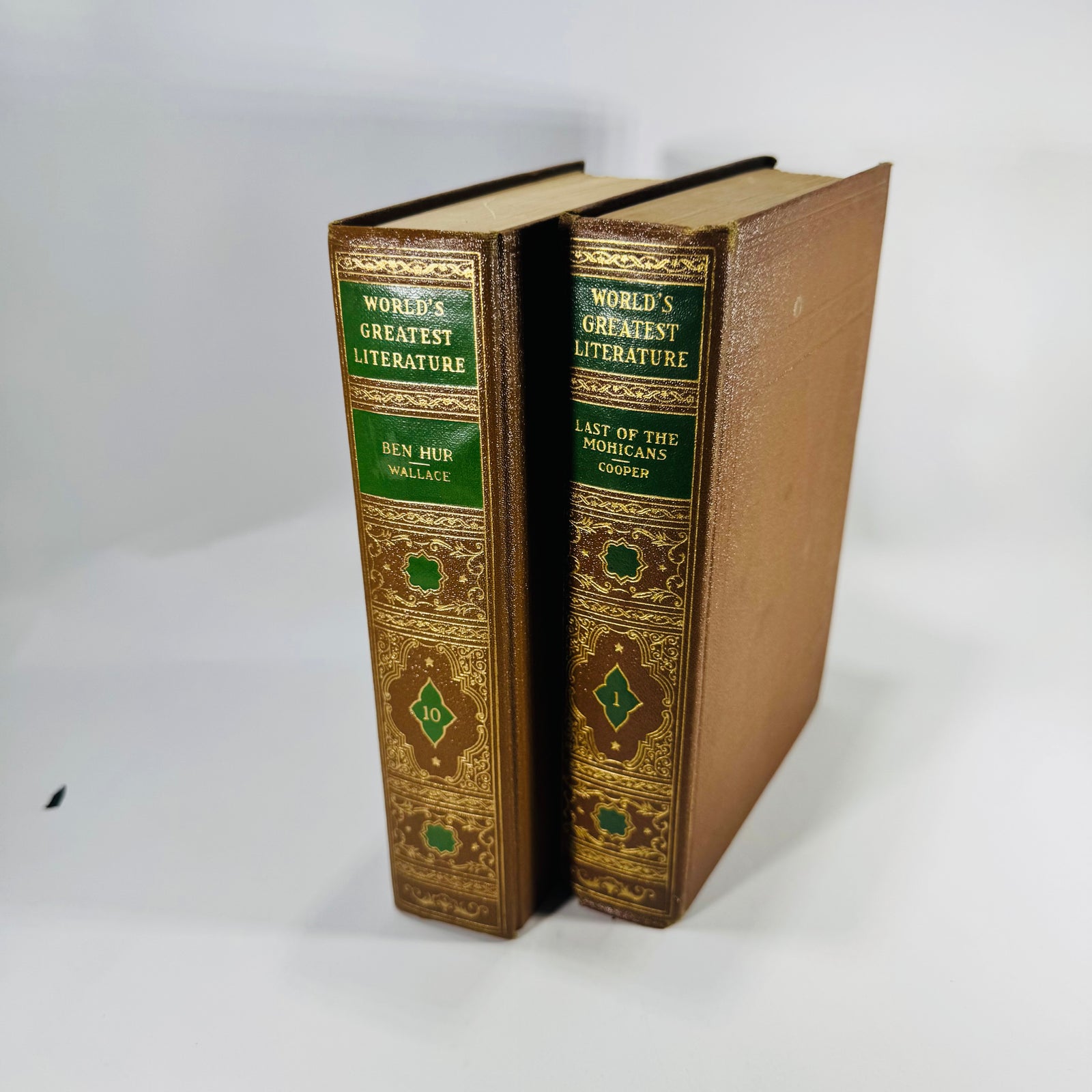 Ben-Hur and The Last of the Mohicans 1936 Spencer Press World's Greatest Literature Set of 2