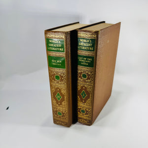 Ben-Hur and The Last of the Mohicans 1936 Spencer Press World's Greatest Literature Set of 2