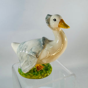 Beatrix Potter Rebeccah Puddle-Duck Figurine Beswick England 1981 Vintage Ceramic Duck Figure Bookshelf Library Decor
