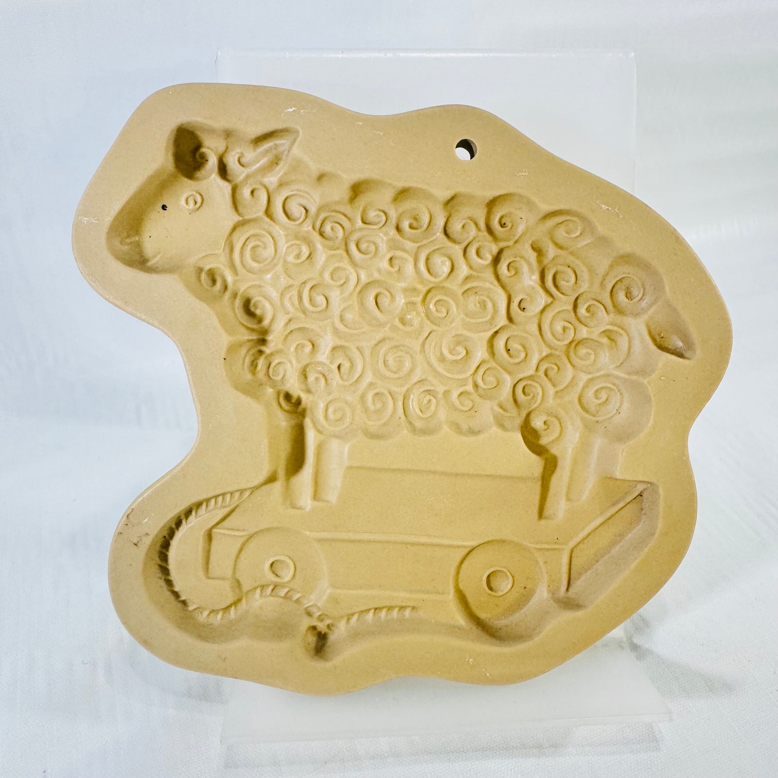 Brown Bag Cookie Art Toy Lamb 1994 Stoneware Cookie Mold