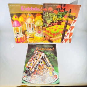 Celebrate! Wilton Magazine Lot 1974 Jul/Aug Sep/Oct Nov/Dec Cake Decorating