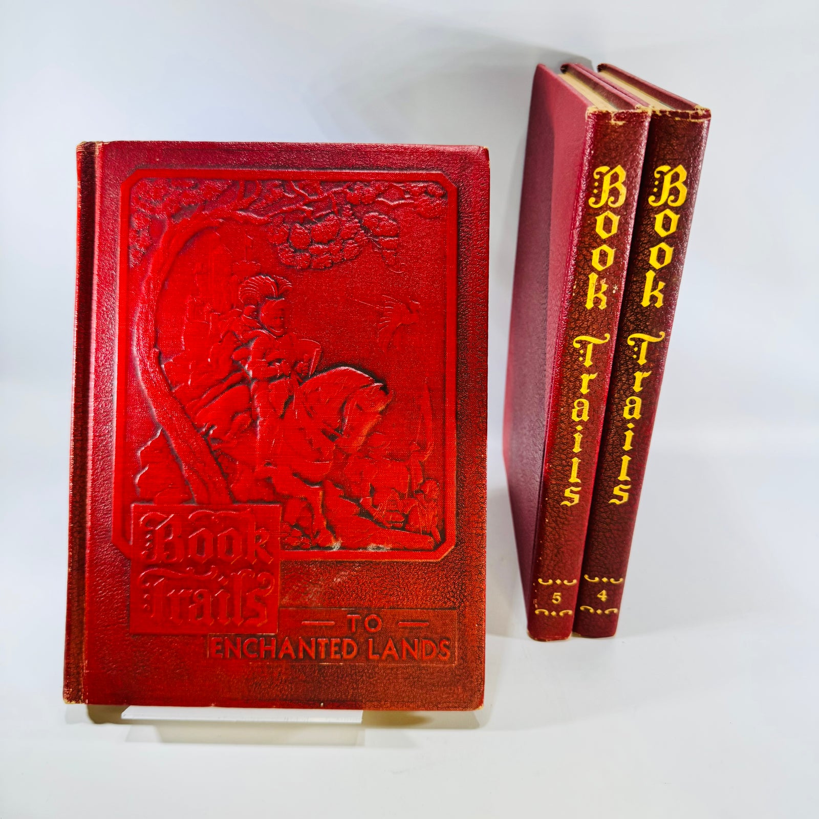 Book Trails Volumes 4, 5 & 6- 1946 Illustrated Hardcover Set