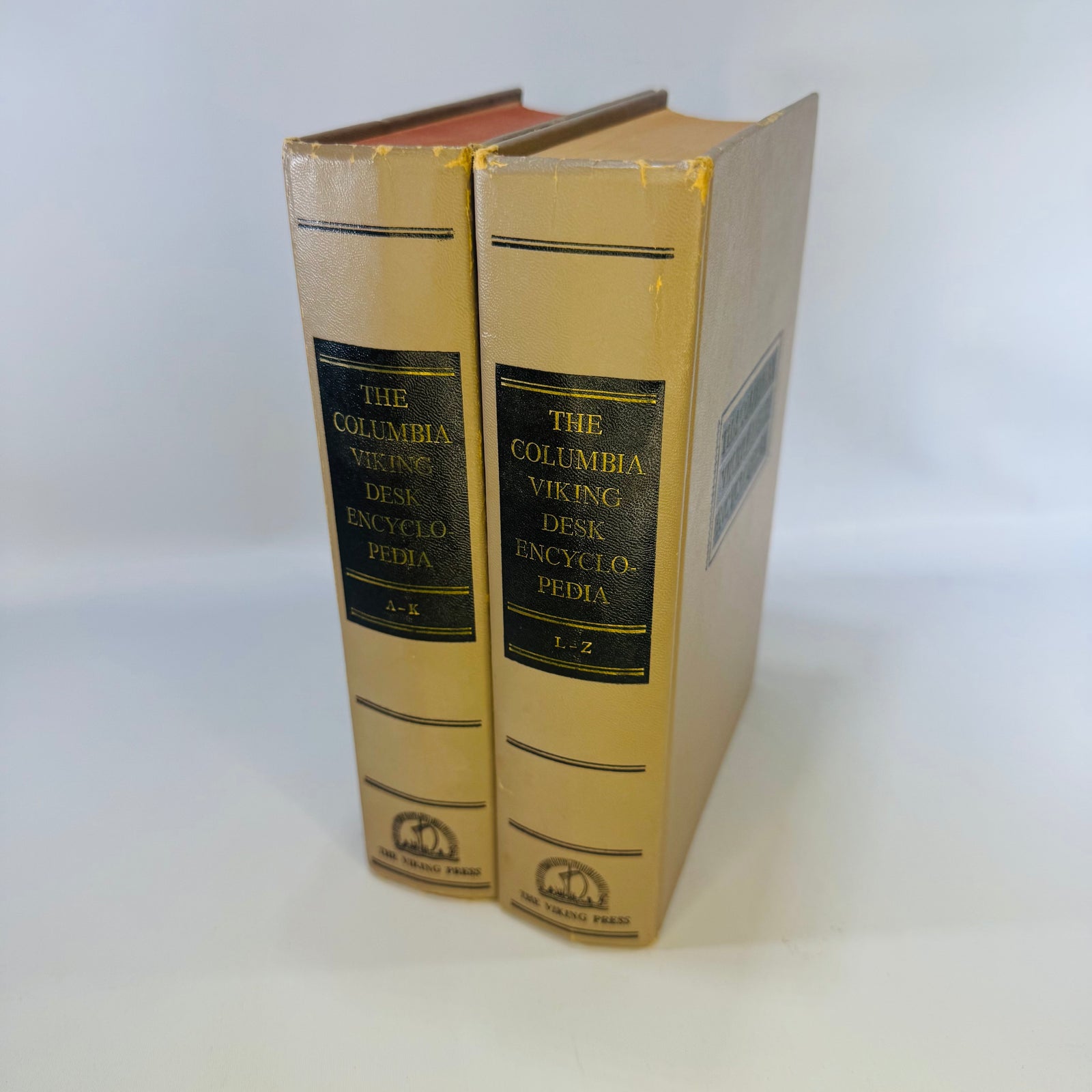 Columbia Viking Desk Encyclopedia 1953 — Complete Two Volume Set A-K L-Z