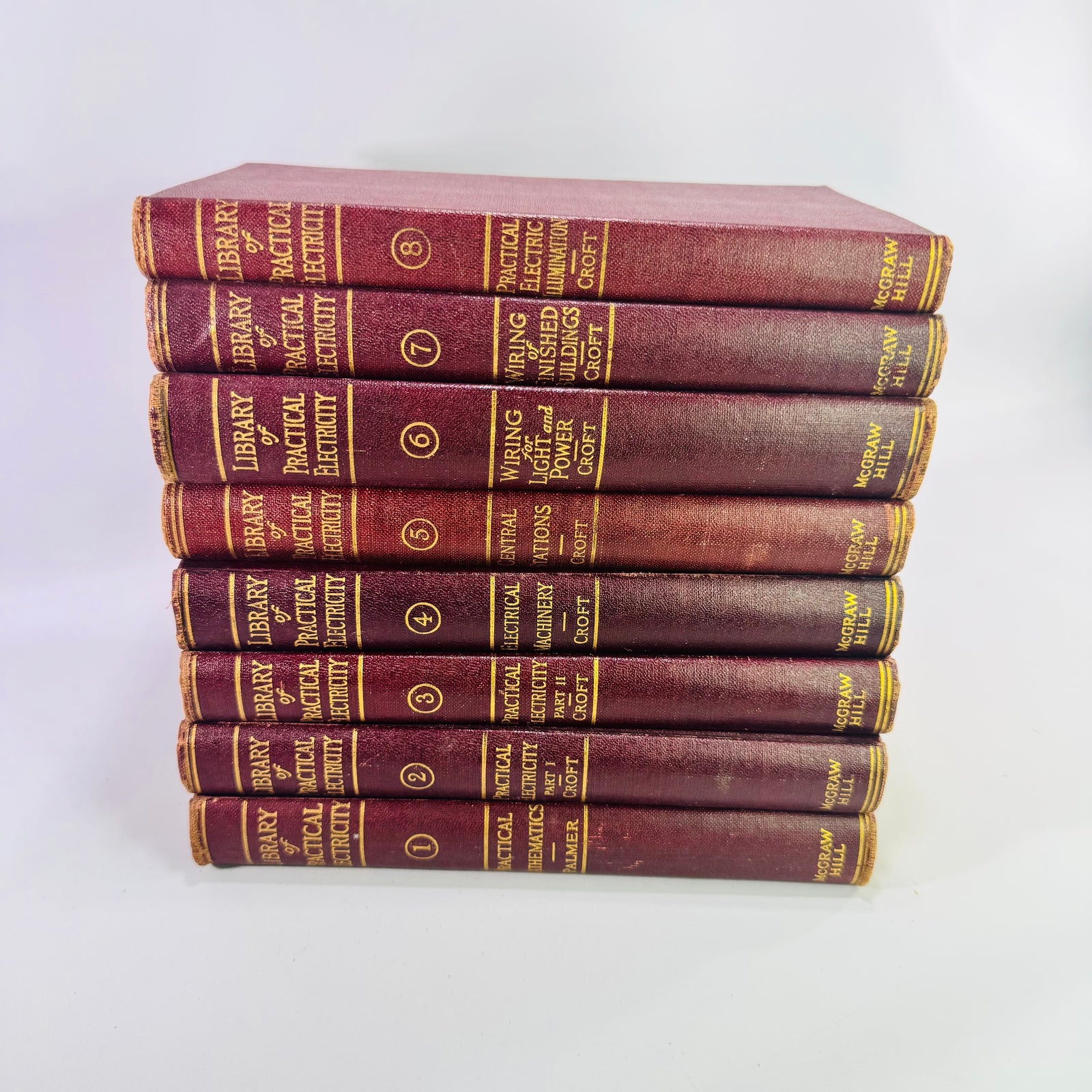 Library of Practical Electricity Complete 8 Volume Set McGraw Hill 1915–1924 Electrical Engineering Books
