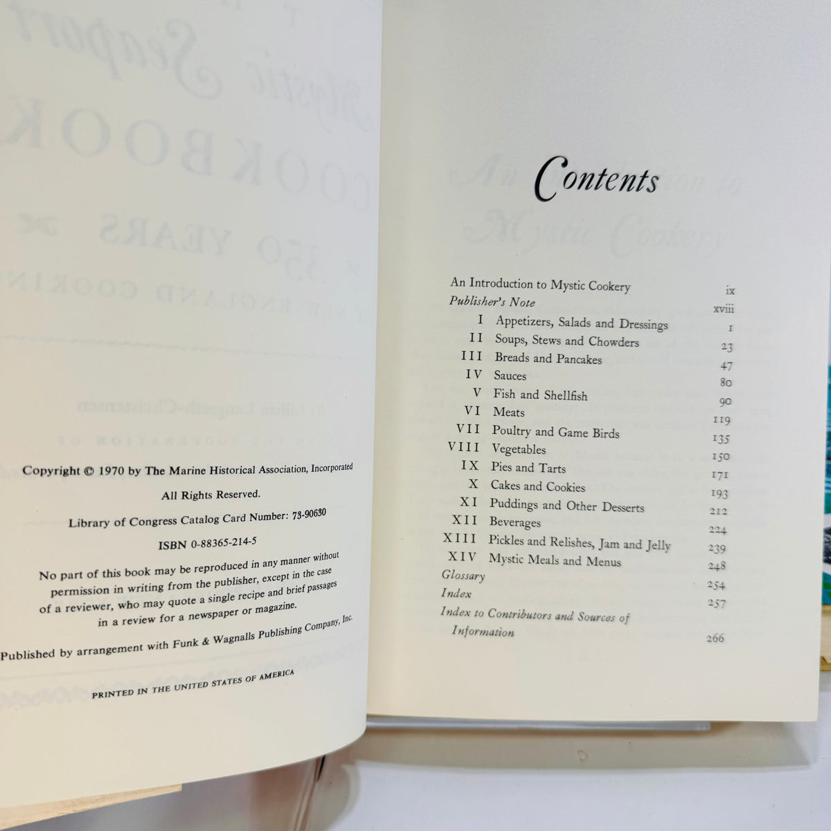 The Mystic Seaport & The Savor of the Sea Vintage Cookbooks