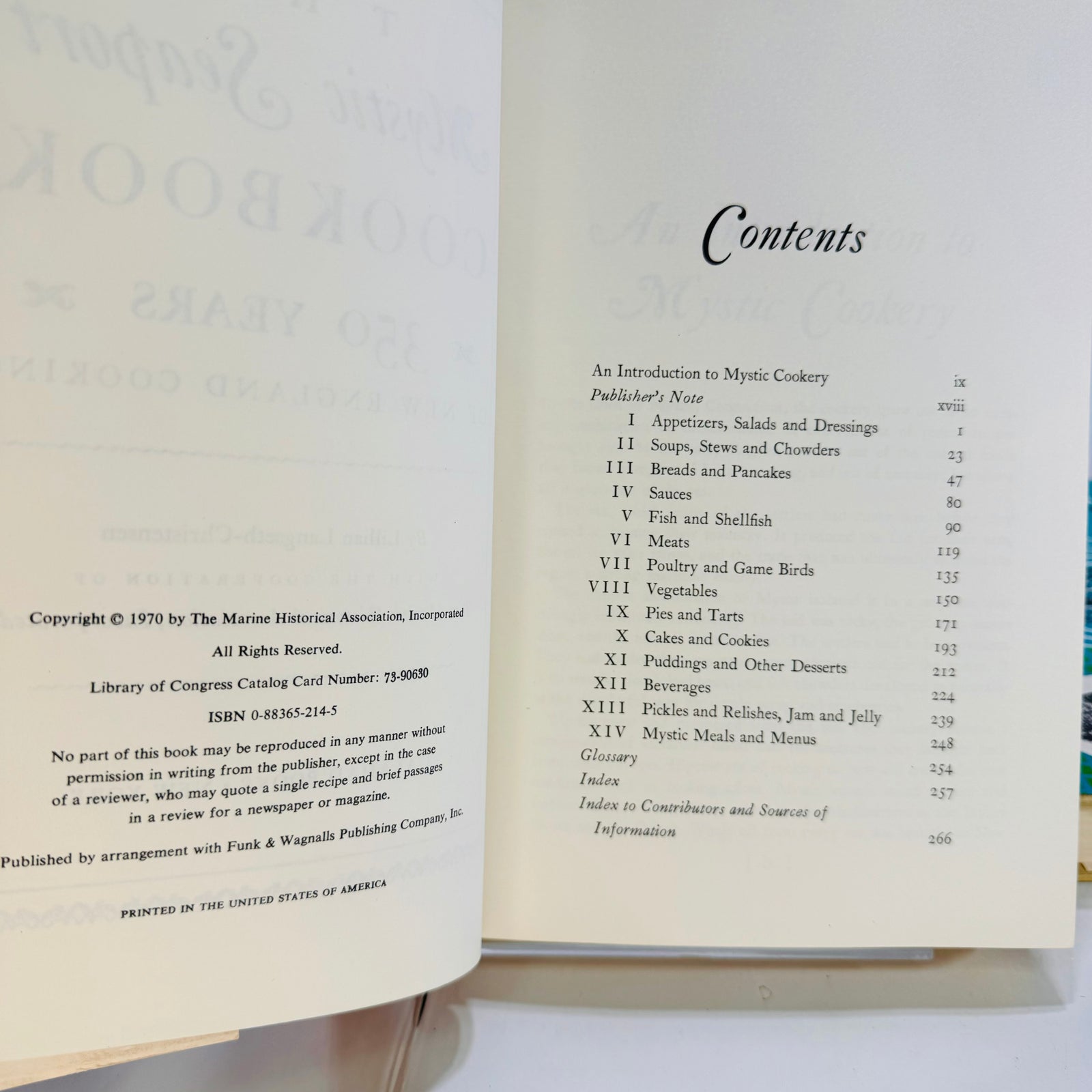 The Mystic Seaport & The Savor of the Sea Vintage Cookbooks