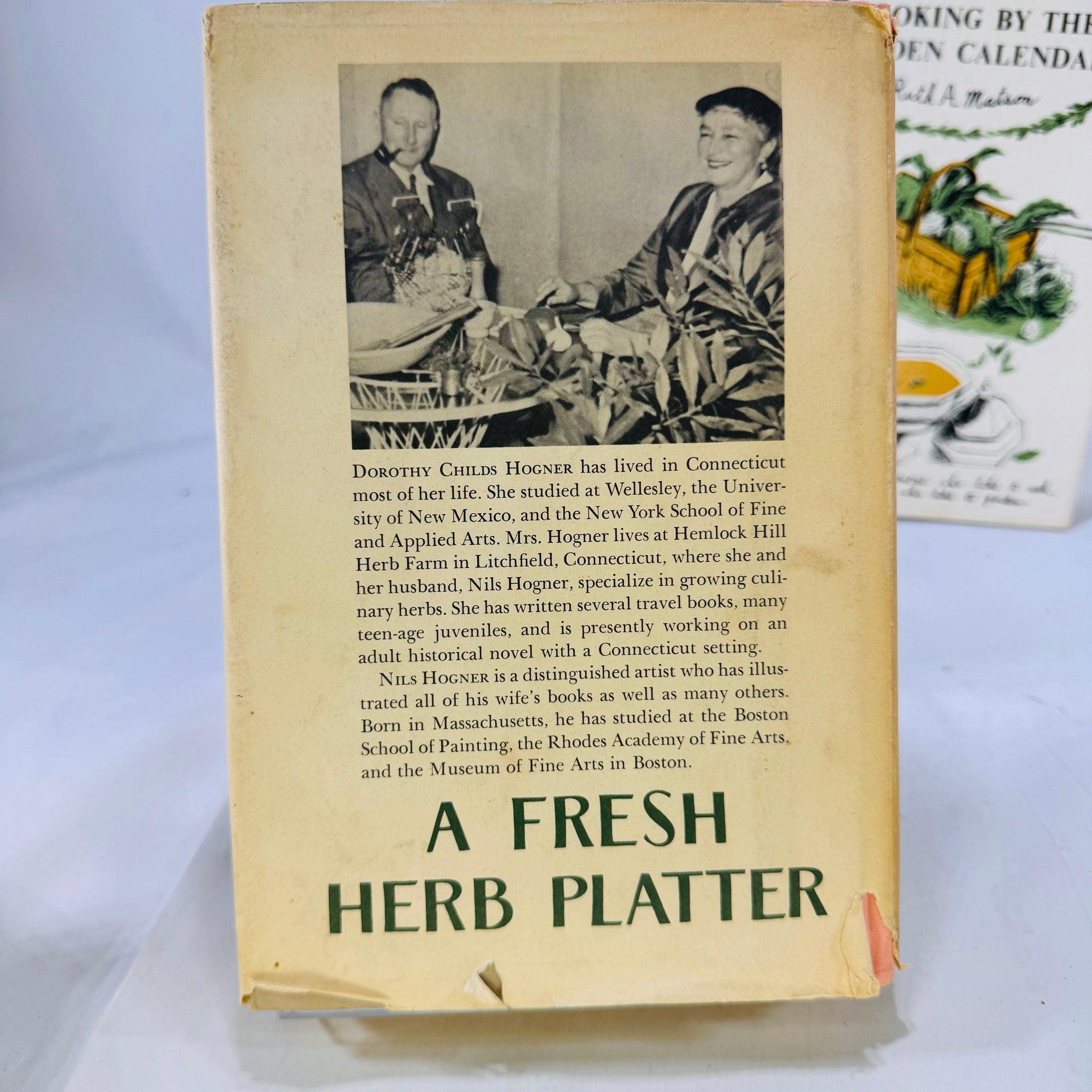 Vintage Herb and Seasonal Cooking Collection: "A Fresh Herb Platter" by Dorothy Childs Hogner (1961) & "Cooking by Calendar" by Ruth A. Matson (1955