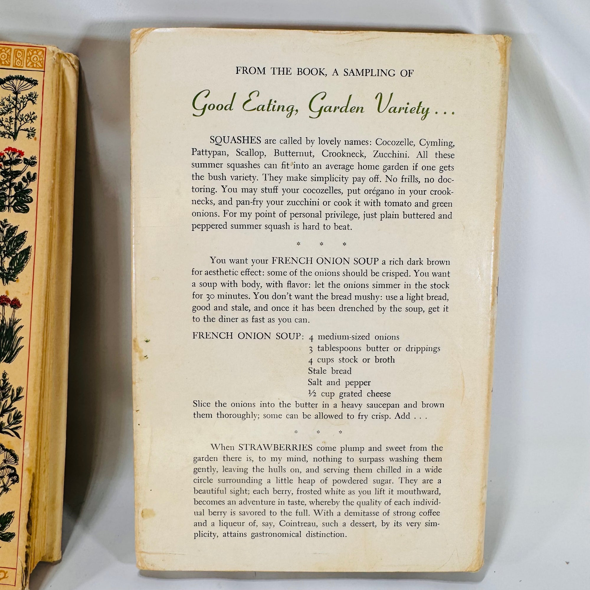 Vintage Herb and Seasonal Cooking Collection: "A Fresh Herb Platter" by Dorothy Childs Hogner (1961) & "Cooking by Calendar" by Ruth A. Matson (1955