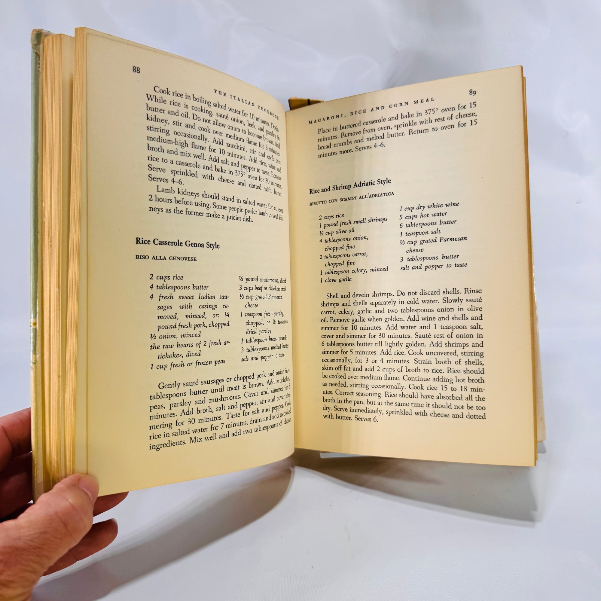 The Italian Cookbook by Maria Luisa Taglienti (1955), Vintage Hardcover Cookbook