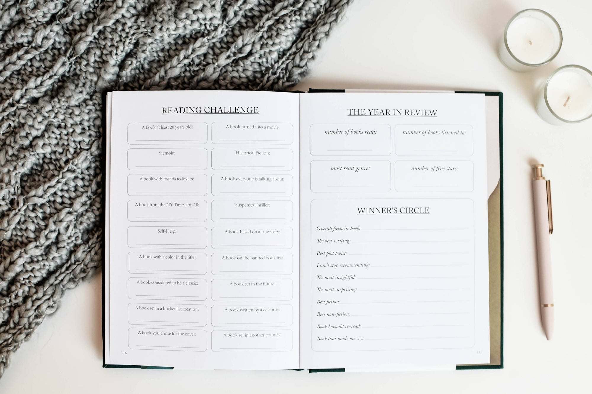 Reading Journal | Vintage-Inspired Book Tracker for Readers