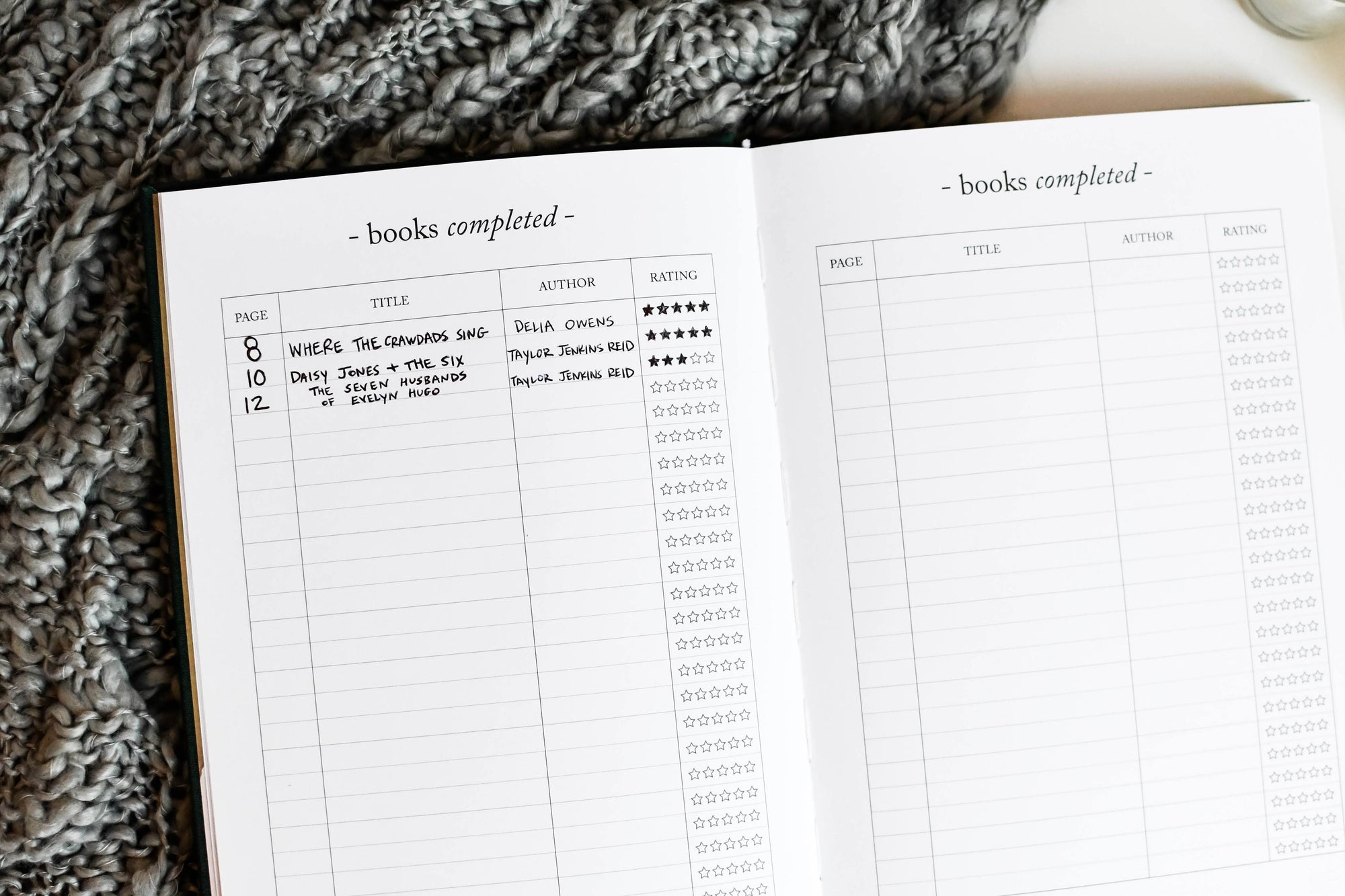 Reading Journal | Vintage-Inspired Book Tracker for Readers