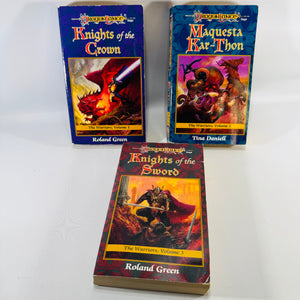 Dragonlance Warriors Books 1 2 3 Bundle Knights of the Crown Maquesta Kar-Thon Knights of the Sword
