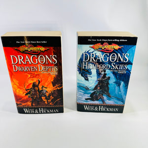 Dragonlance Lost Chronicles Vol. 1 & 2 Weis Hickman Paperbacks