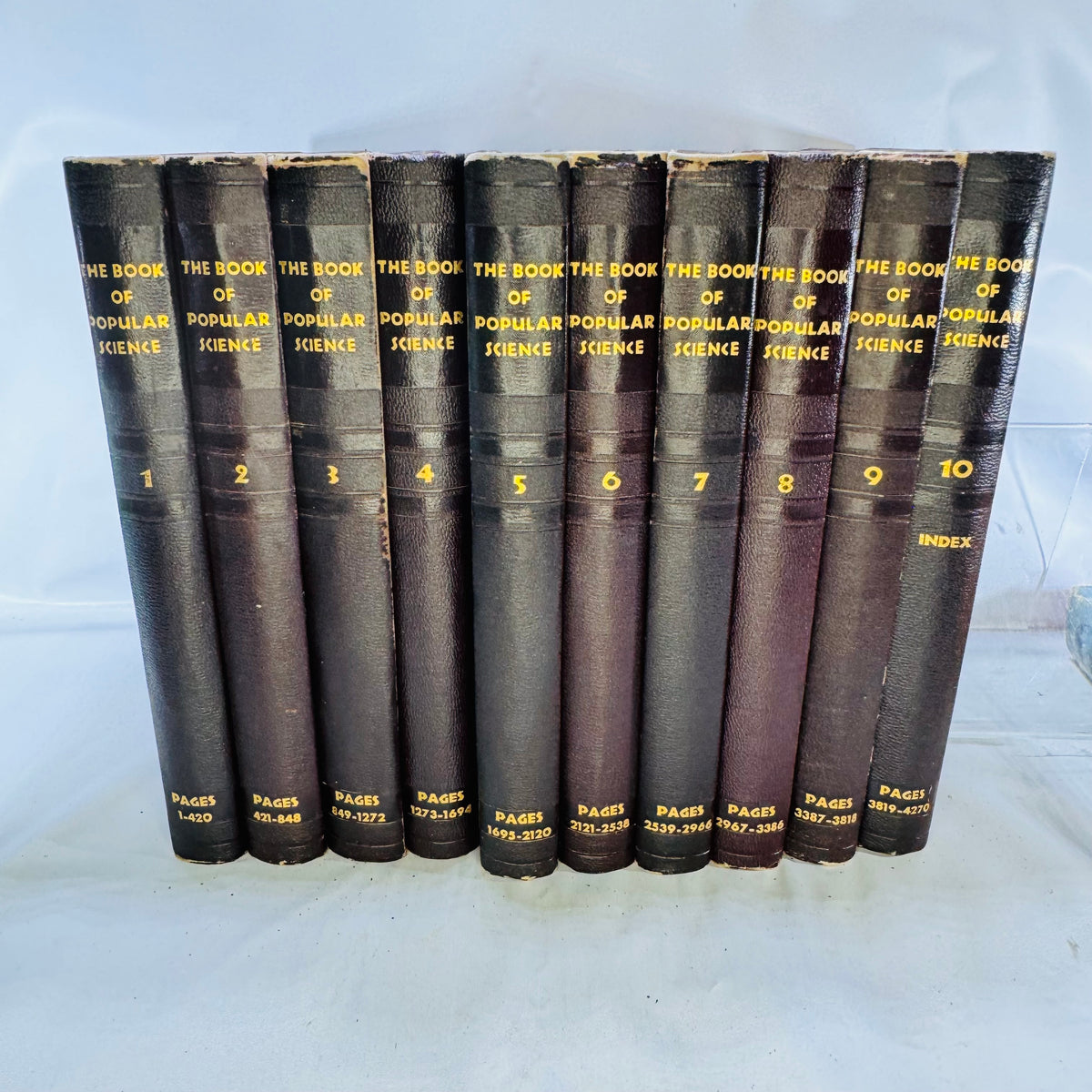 The Book of Popular Science Set by The Grolier Society Inc. 1954 Ten Volumes Hardcover