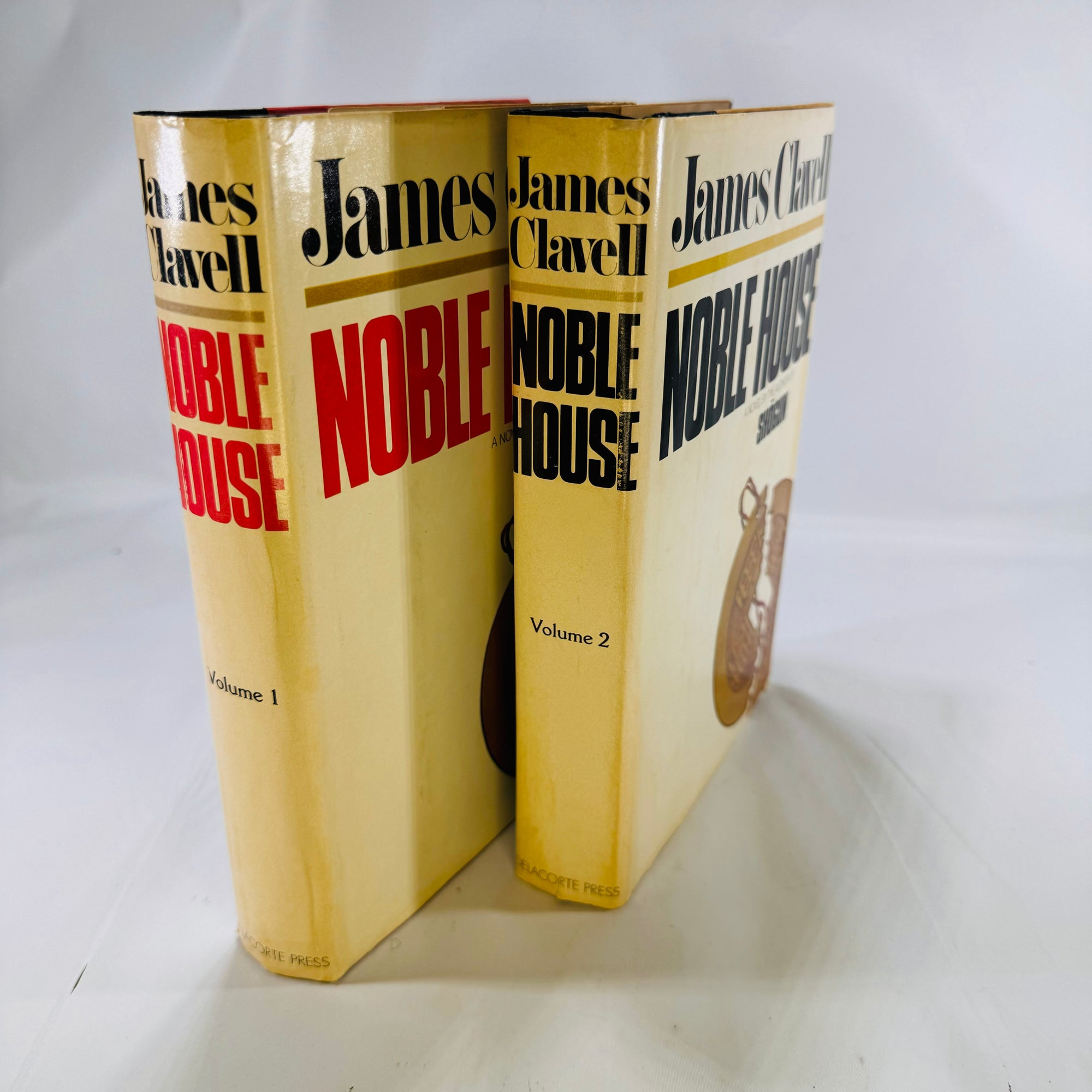 Noble House Volume One & Two by James Clavell 1981 Delecort Press